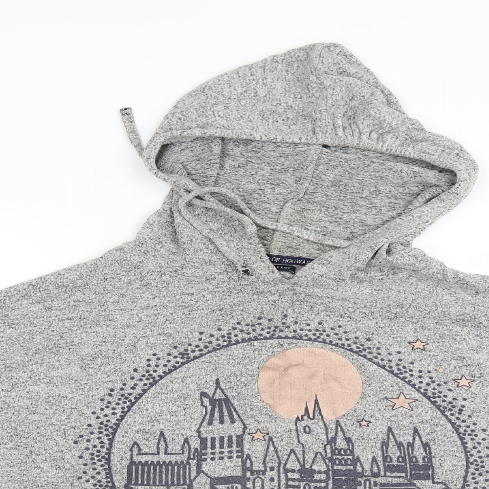 Primark Womens Grey   Pullover Hoodie Size S  - Loose fit harry potter hogwarts