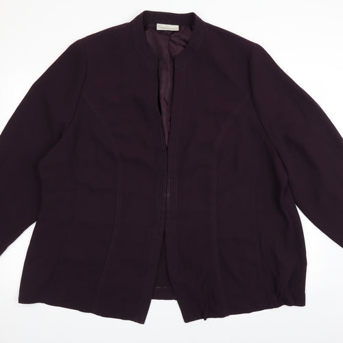 Ann Harvey Womens Purple   Jacket Blazer Size 28