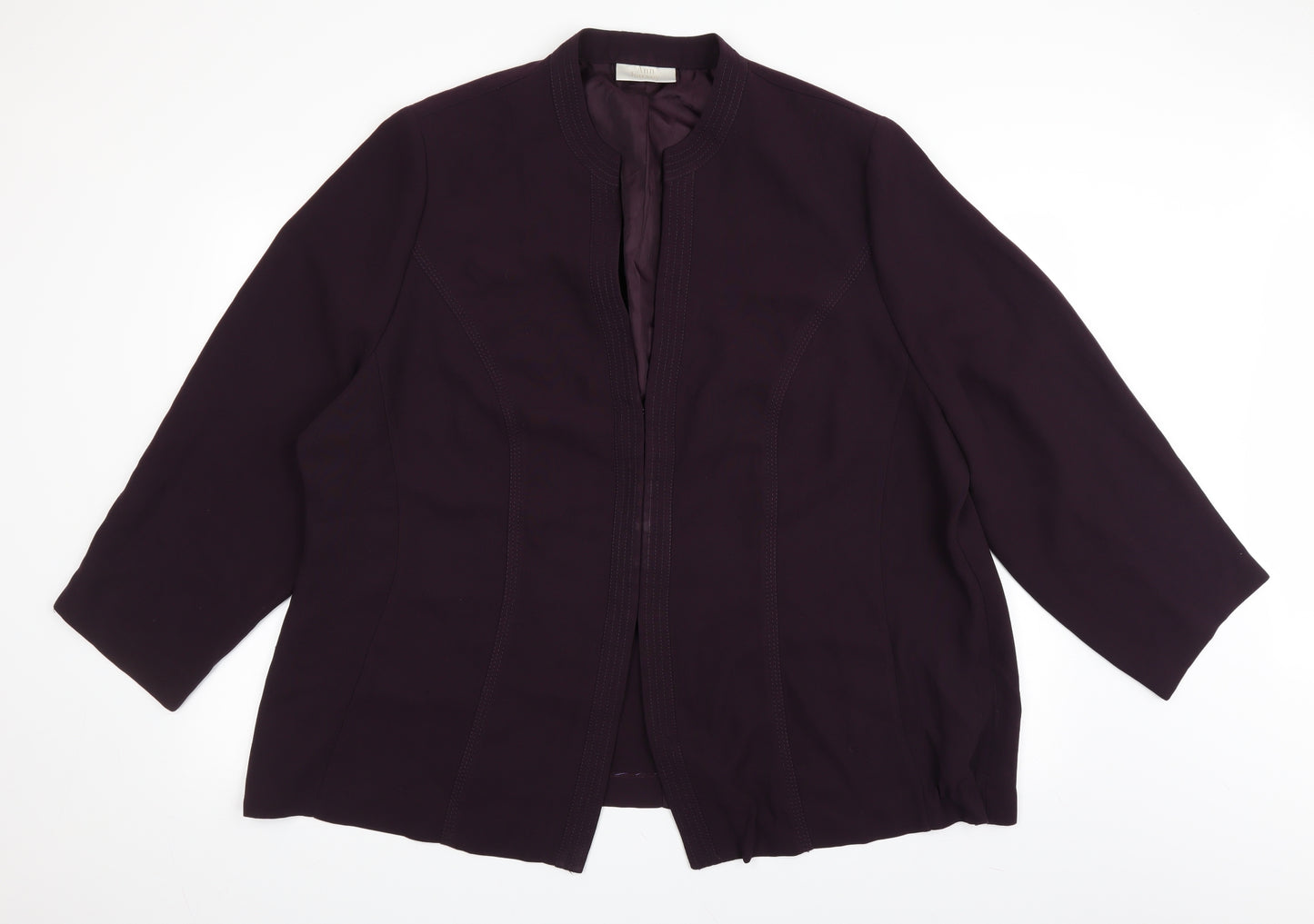 Ann Harvey Womens Purple   Jacket Blazer Size 28