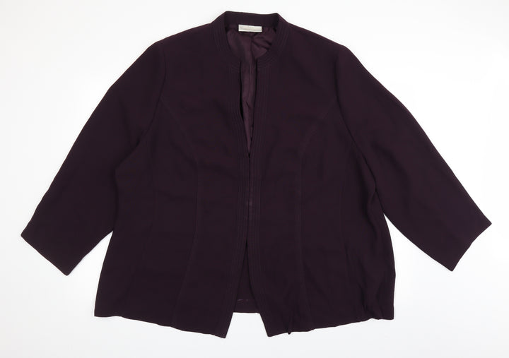 Ann Harvey Womens Purple   Jacket Blazer Size 28