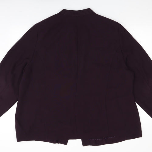 Ann Harvey Womens Purple   Jacket Blazer Size 28