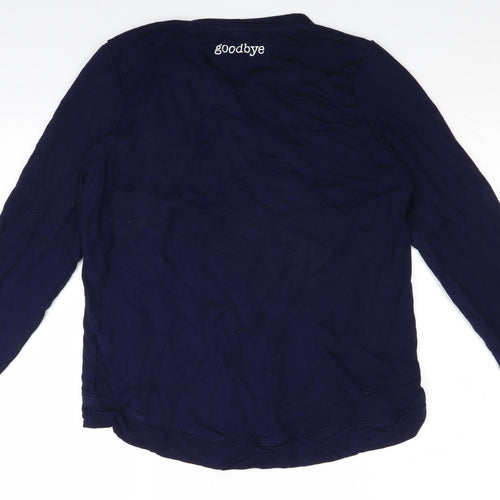 Oasis Mens Blue   Pullover Jumper Size L  - hello goodbye