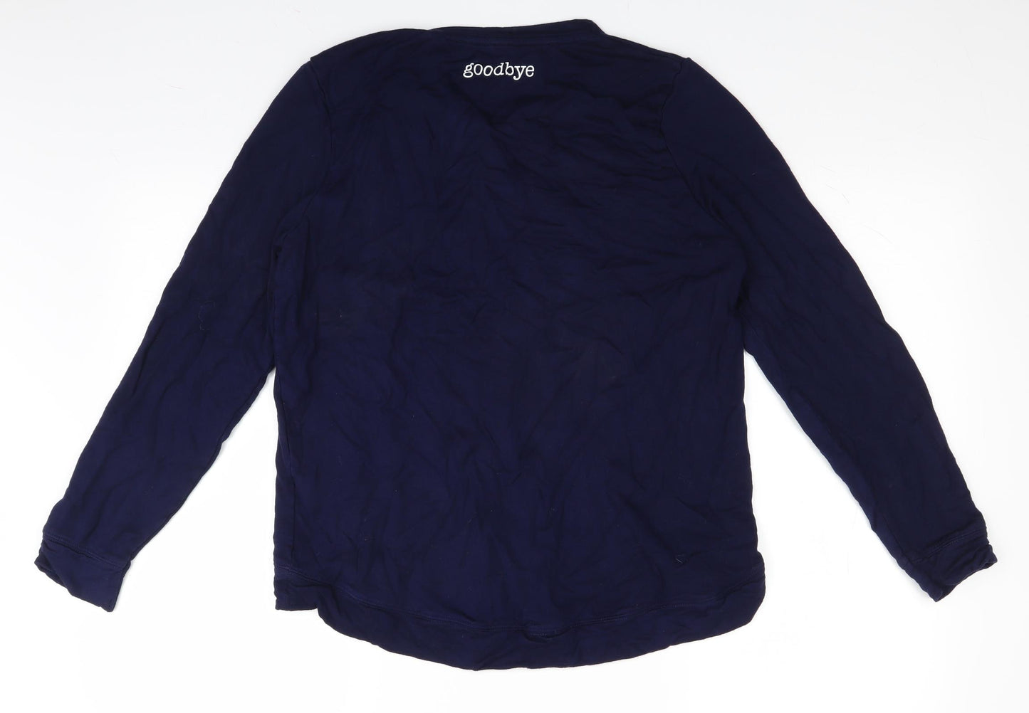 Oasis Mens Blue   Pullover Jumper Size L  - hello goodbye