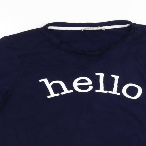 Oasis Mens Blue   Pullover Jumper Size L  - hello goodbye
