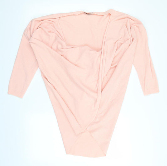 Front view of Studio women’s pink knit jumper one size