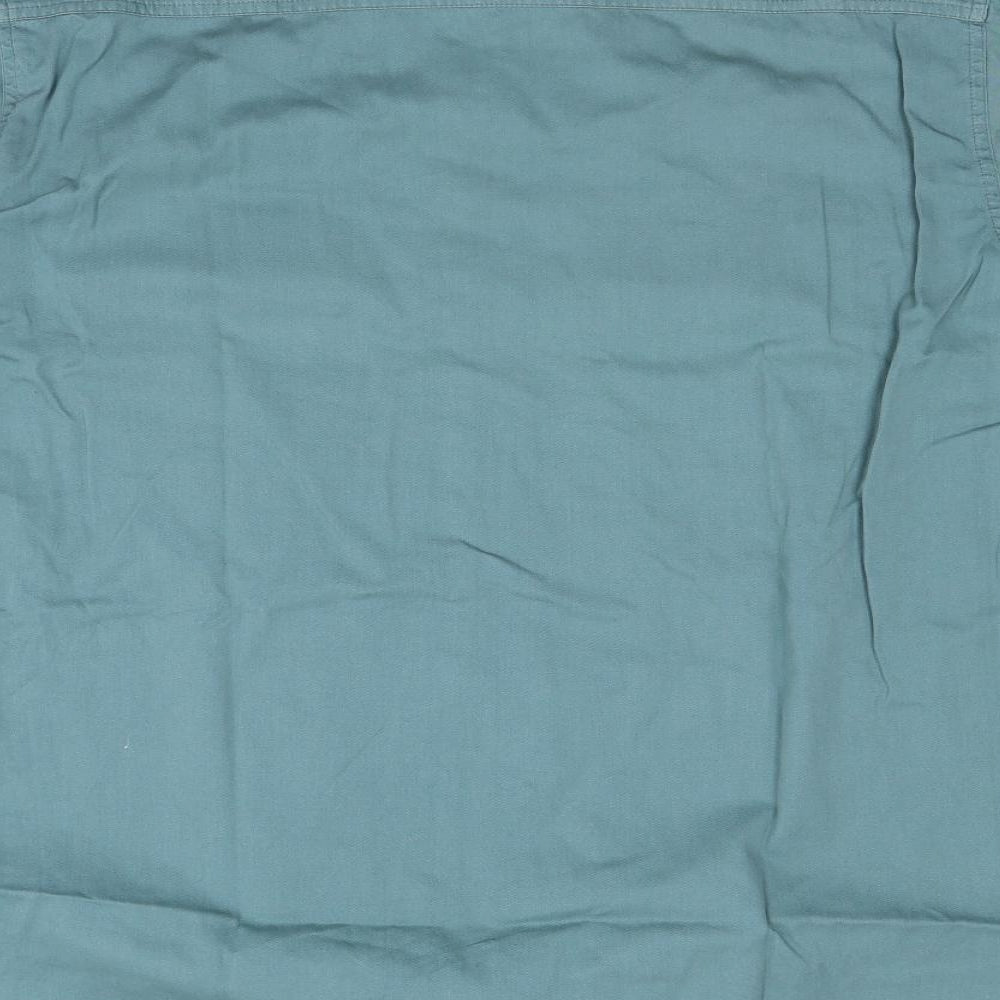 St.George's  Mens Green    Button-Up Size L