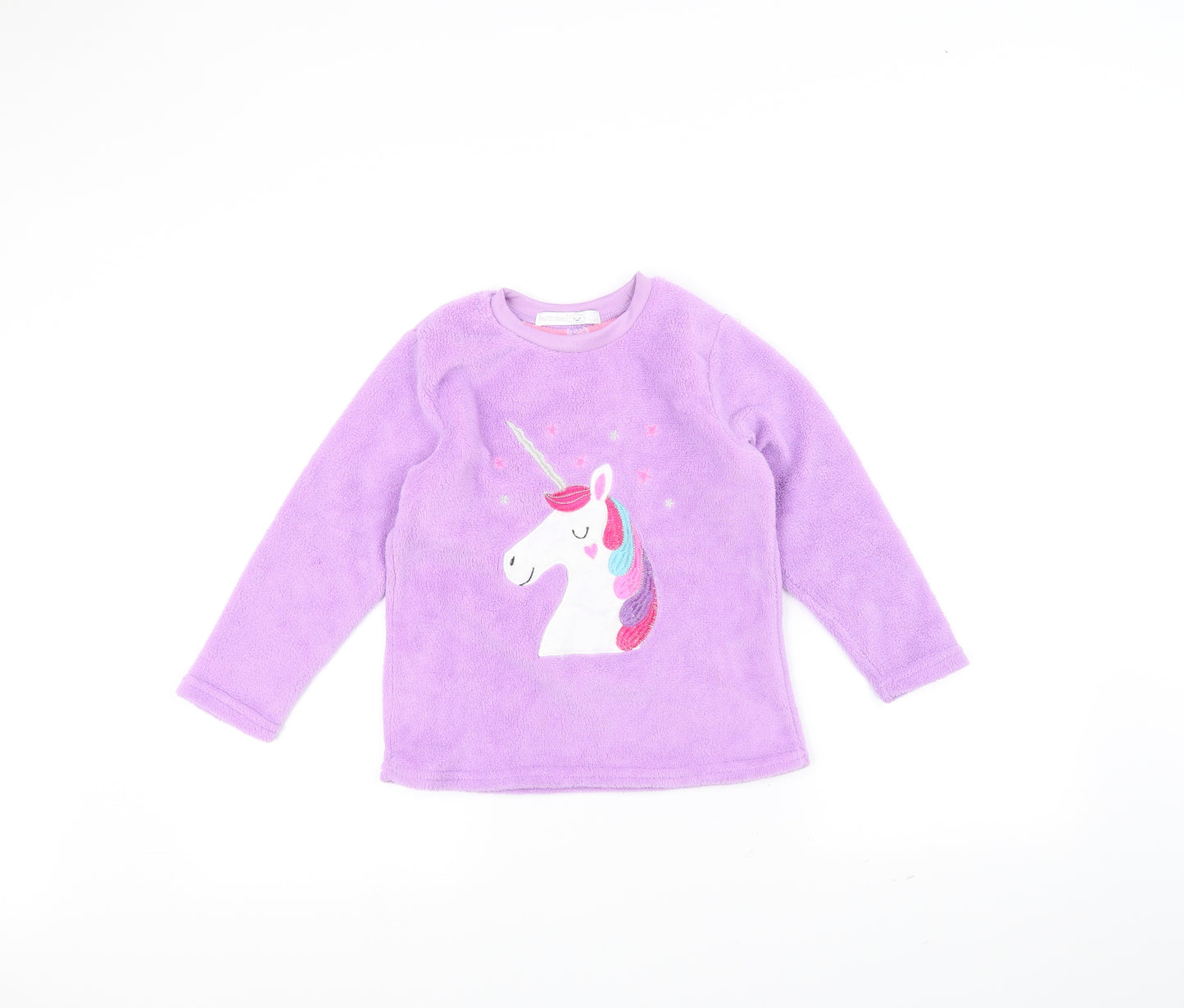 Sweet Dreams Girls Purple   Pullover Jumper Size 6-7 Years  - Unicorn