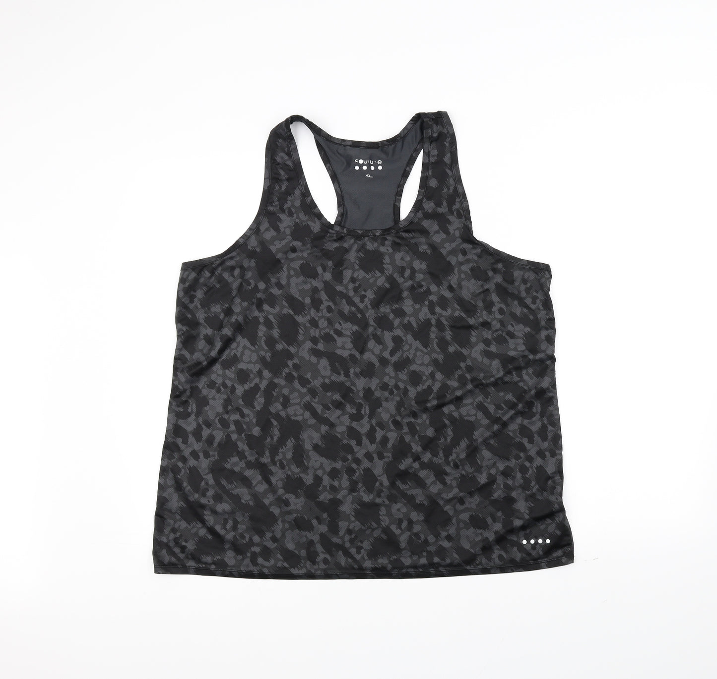 coutuxe Womens Black   Basic Tank Size XL