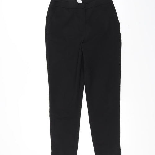 H&M Womens Black   Trousers  Size 6 L26 in