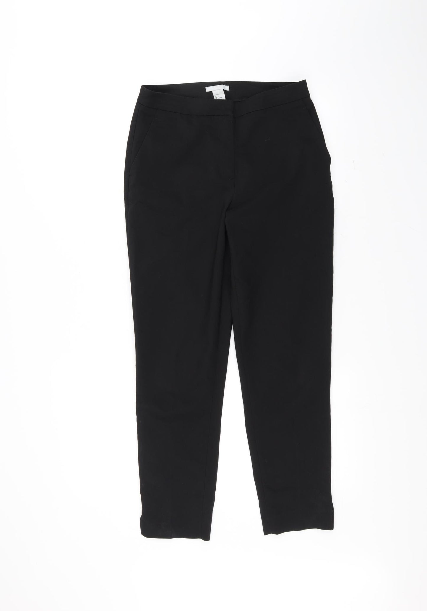 H&M Womens Black   Trousers  Size 6 L26 in