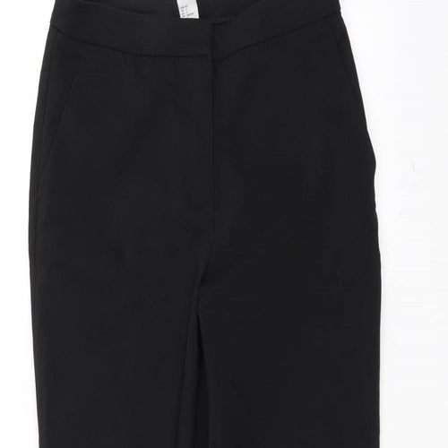 H&M Womens Black   Trousers  Size 6 L26 in