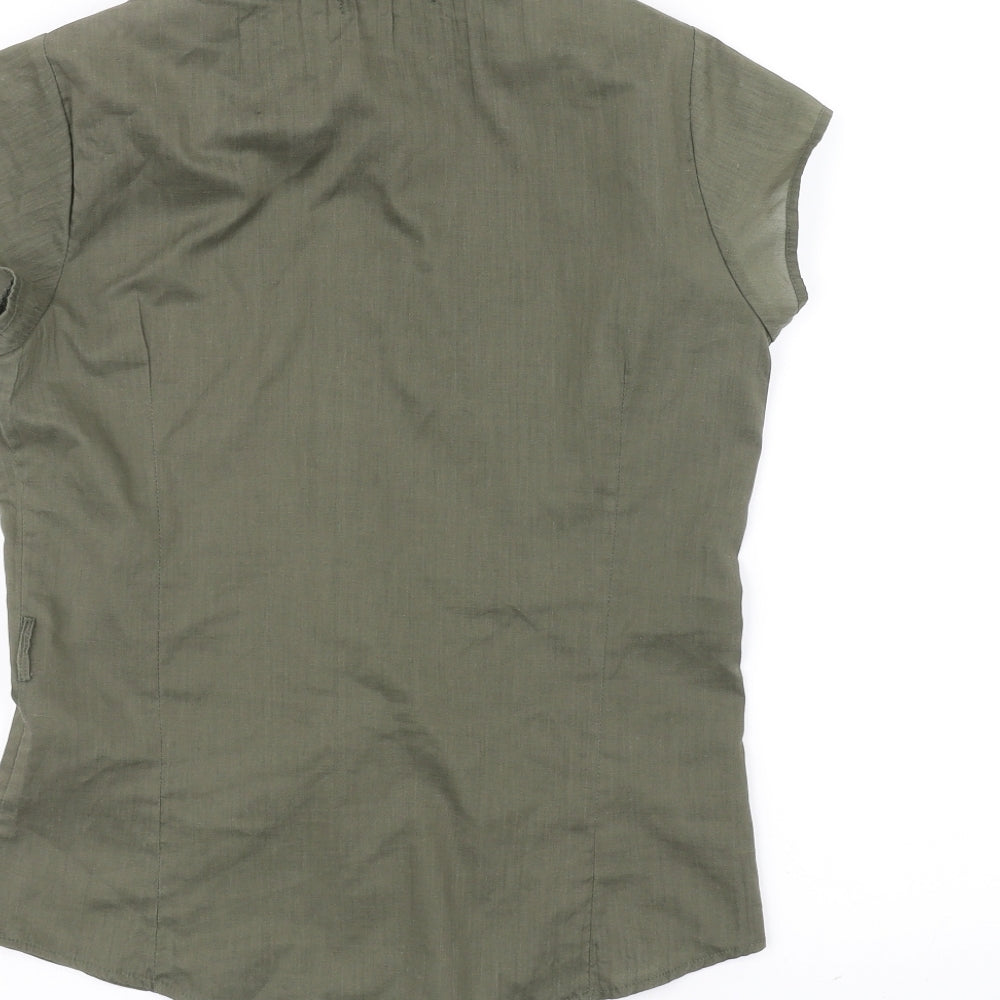 Atmosphere Womens Green   Basic Button-Up Size 12