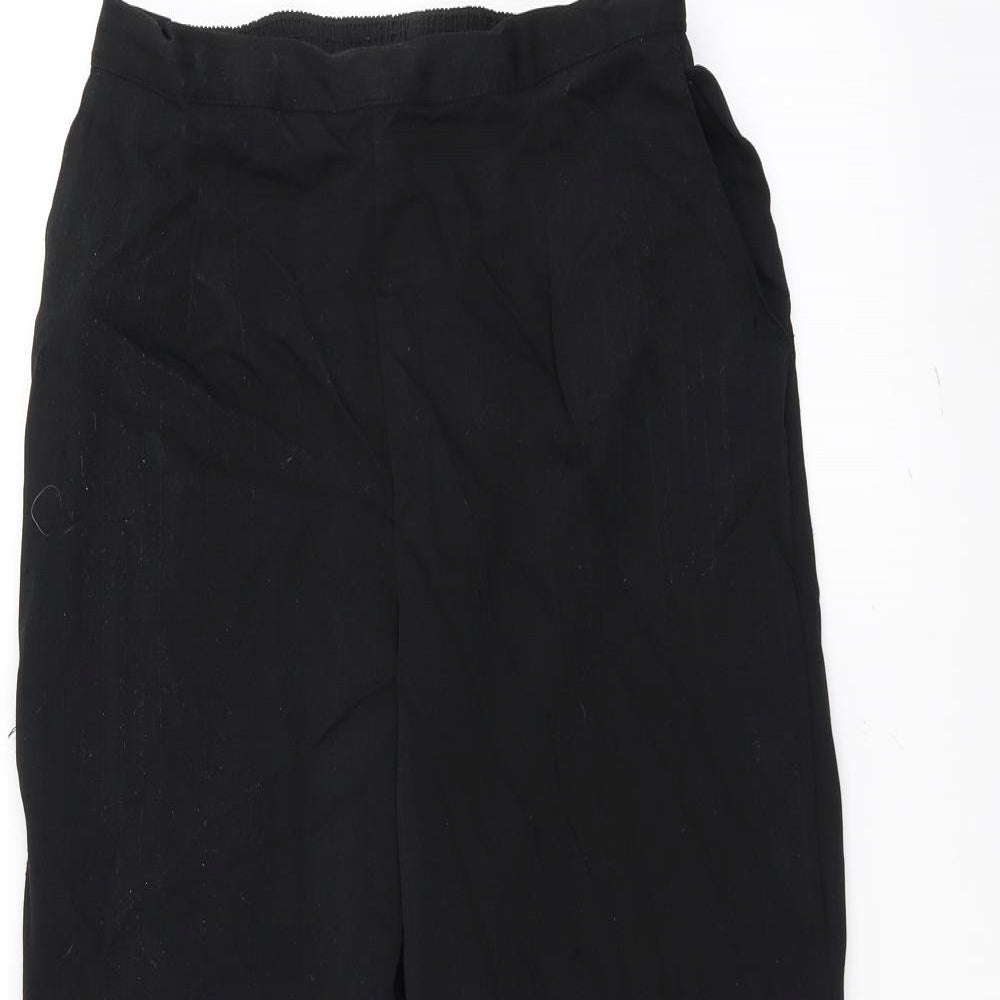 Preworn Womens Black   Trousers  Size 16 L24 in