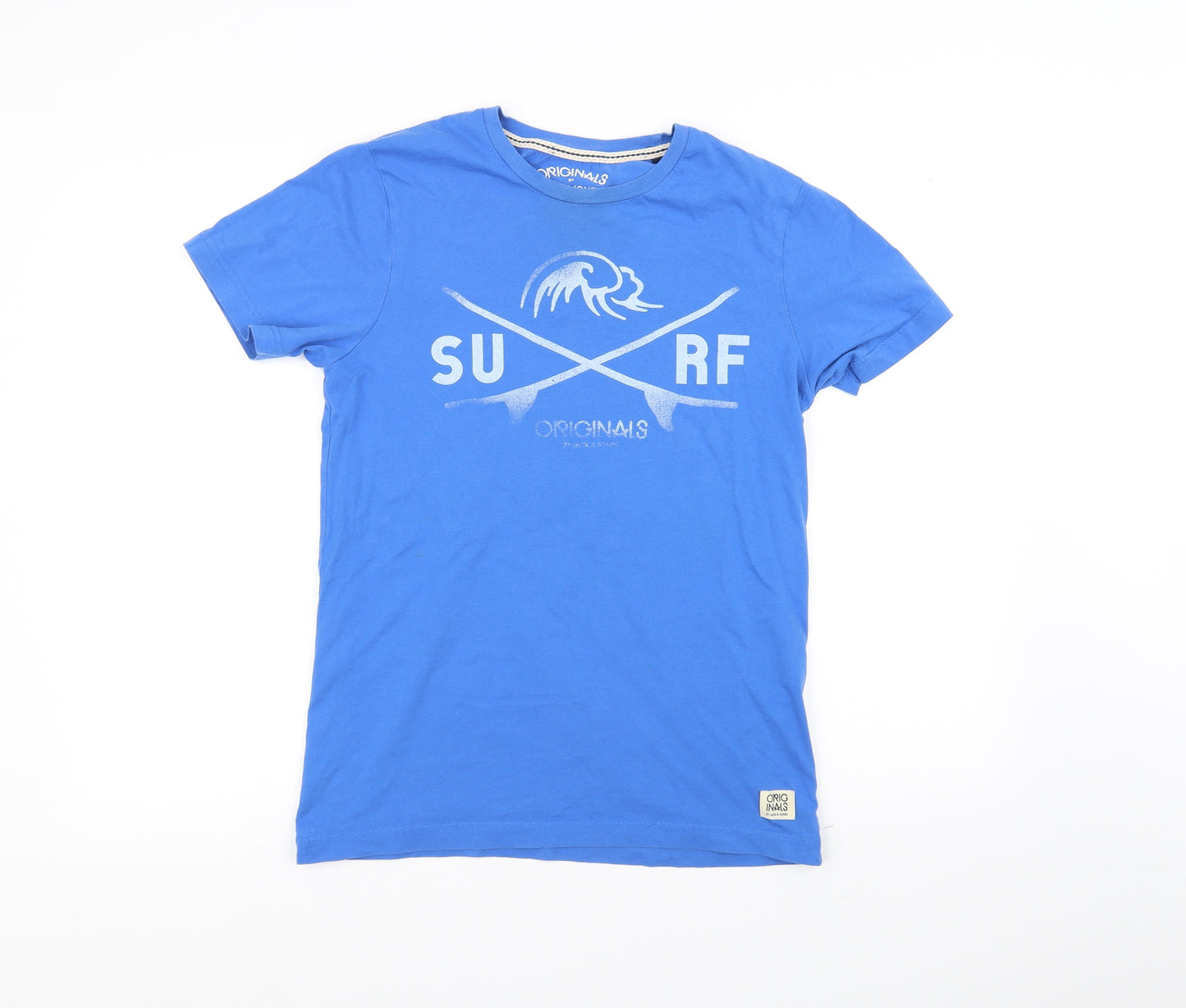 JACK & JONES Mens Blue    T-Shirt Size S