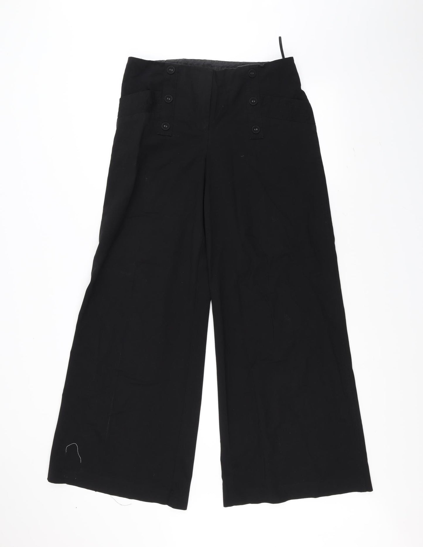 NEXT Womens Black   Trousers  Size 12 L28 in