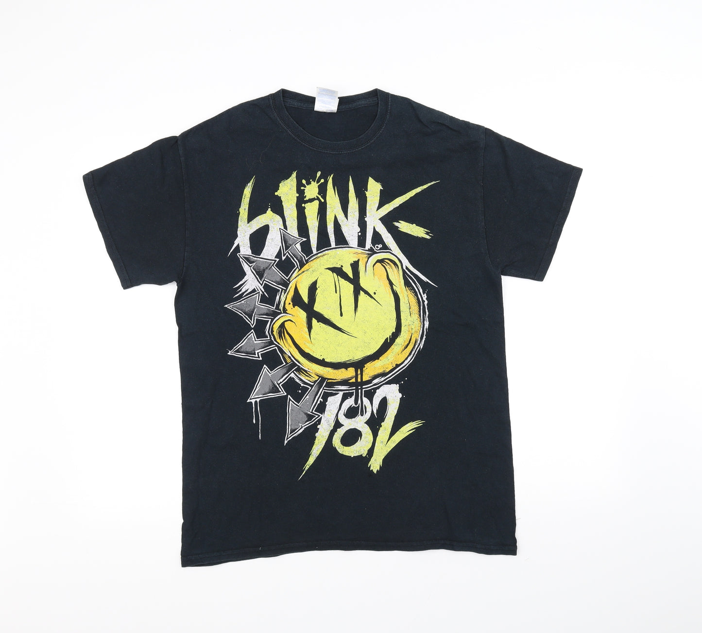 Gilden Mens Black    T-Shirt Size M
