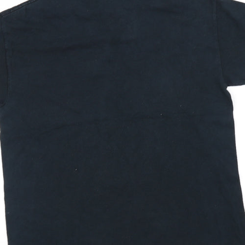 Gilden Mens Black    T-Shirt Size M