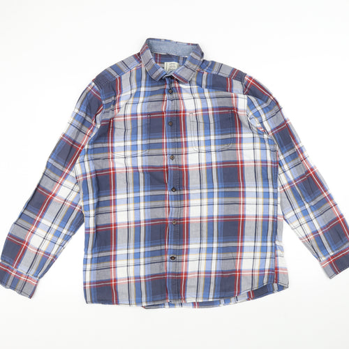 George Mens Blue    Dress Shirt Size L