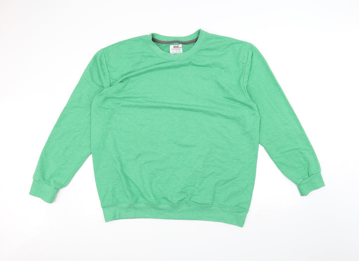 Anvil Womens Green Pullover Jumper Size XL