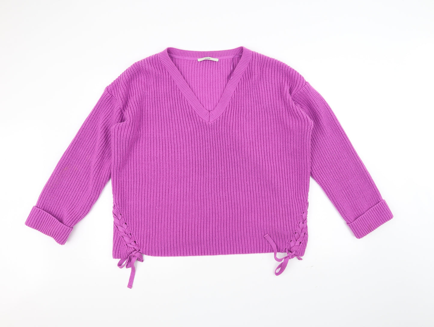 George Womens Purple  Knit Pullover Jumper Size 18