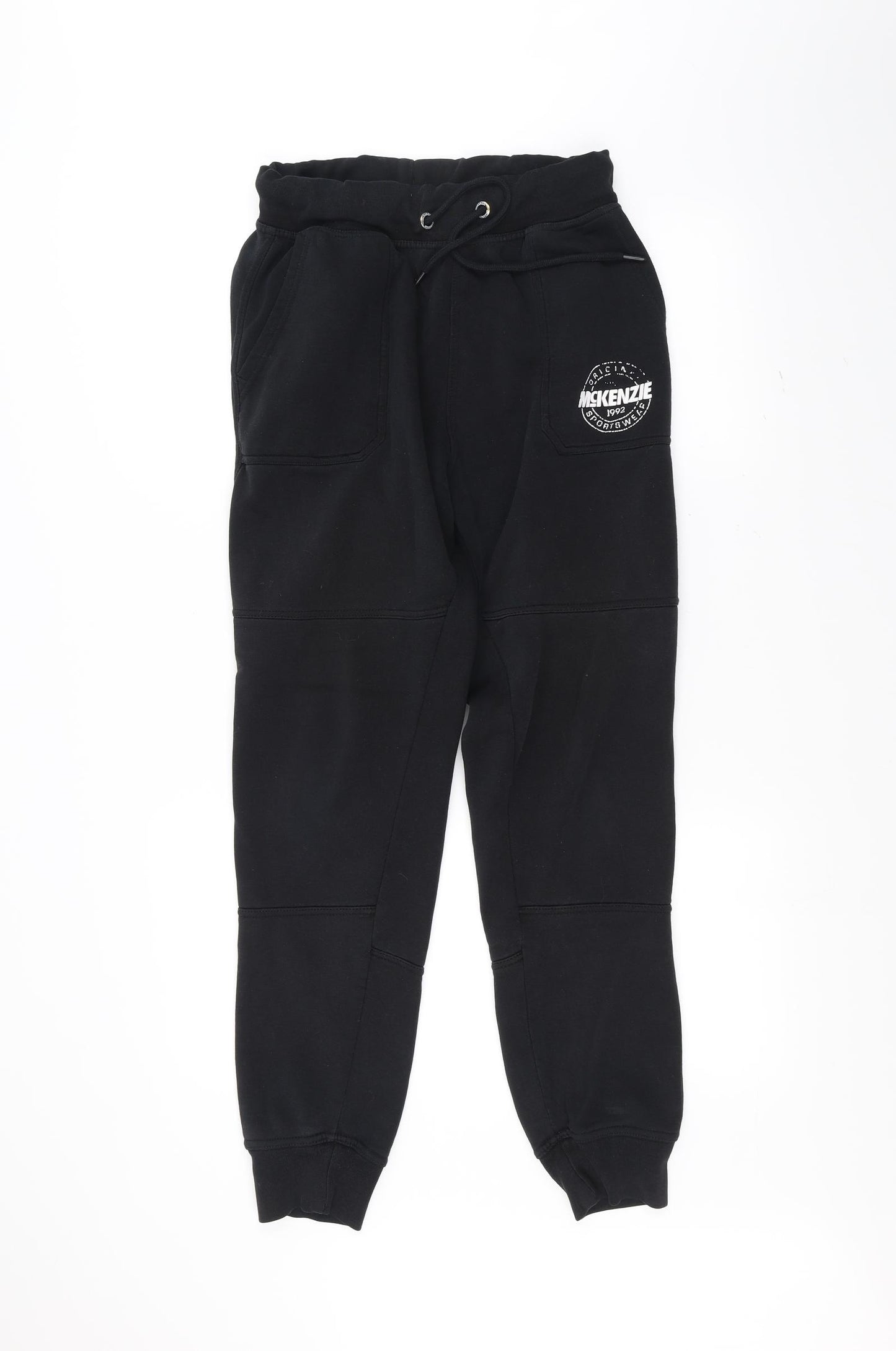 McKenzie Mens Black   Sweatpants Trousers Size L L27 in