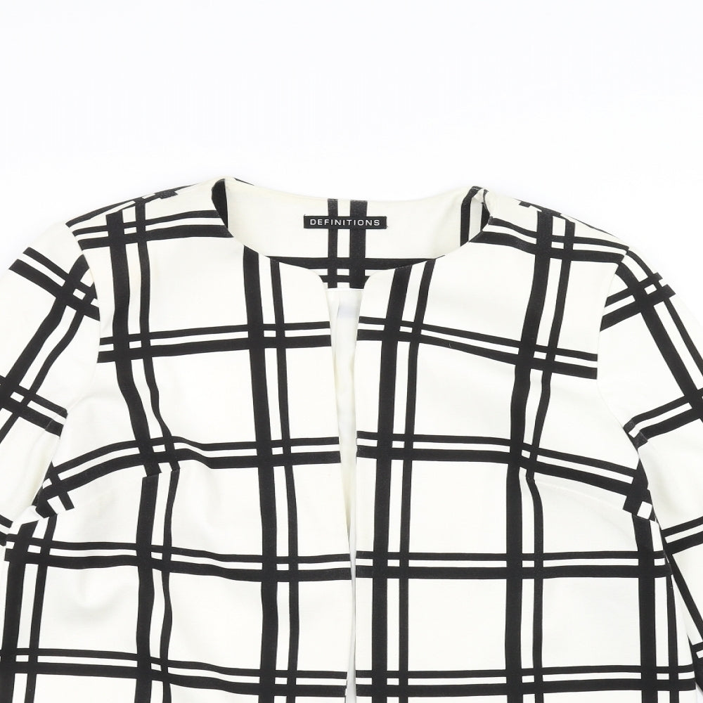 definitions Womens White   Jacket  Size 14