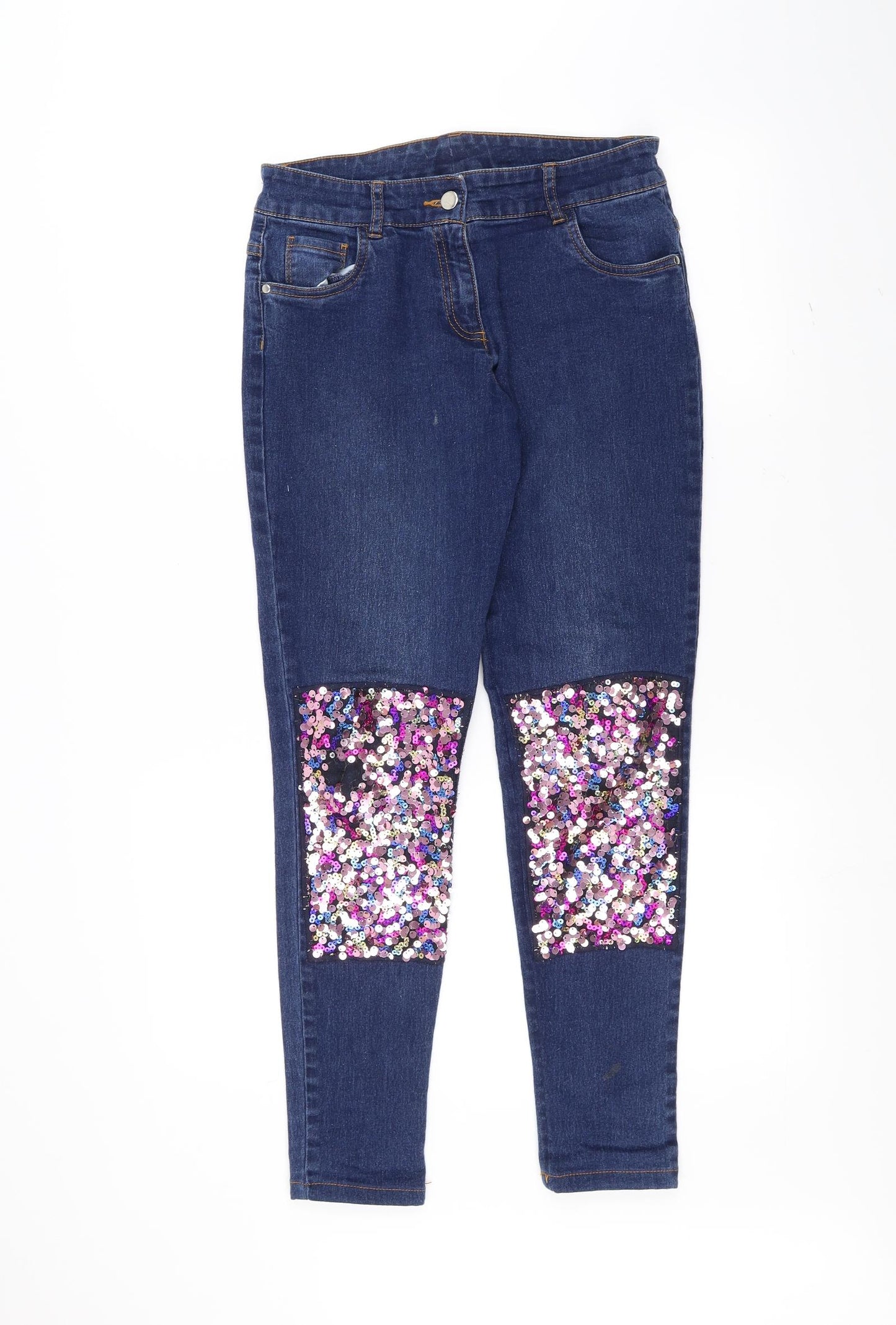 F&F Girls Blue   Skinny Jeans Size 13-14 Years
