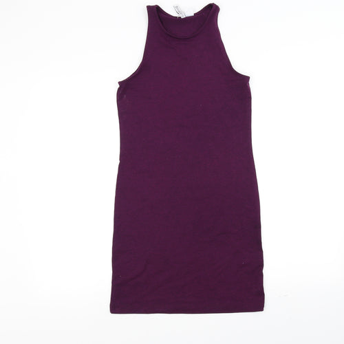 H&M Womens Purple   Pencil Dress  Size S