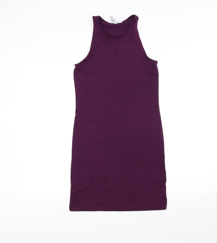 H&M Womens Purple Pencil Dress Size S