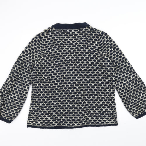 George Womens Blue  Knit Jacket Coatigan Size 18