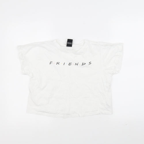 915 Womens White   Basic T-Shirt Size S
