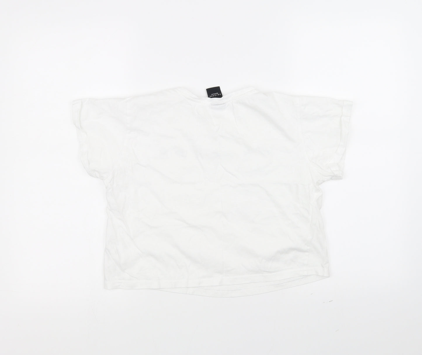915 Womens White   Basic T-Shirt Size S