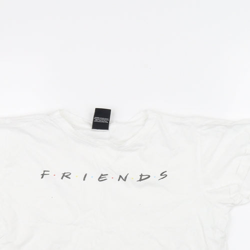 915 Womens White   Basic T-Shirt Size S