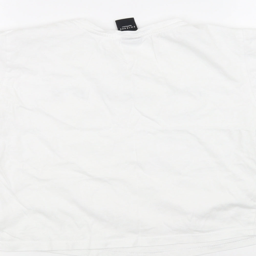 915 Womens White   Basic T-Shirt Size S