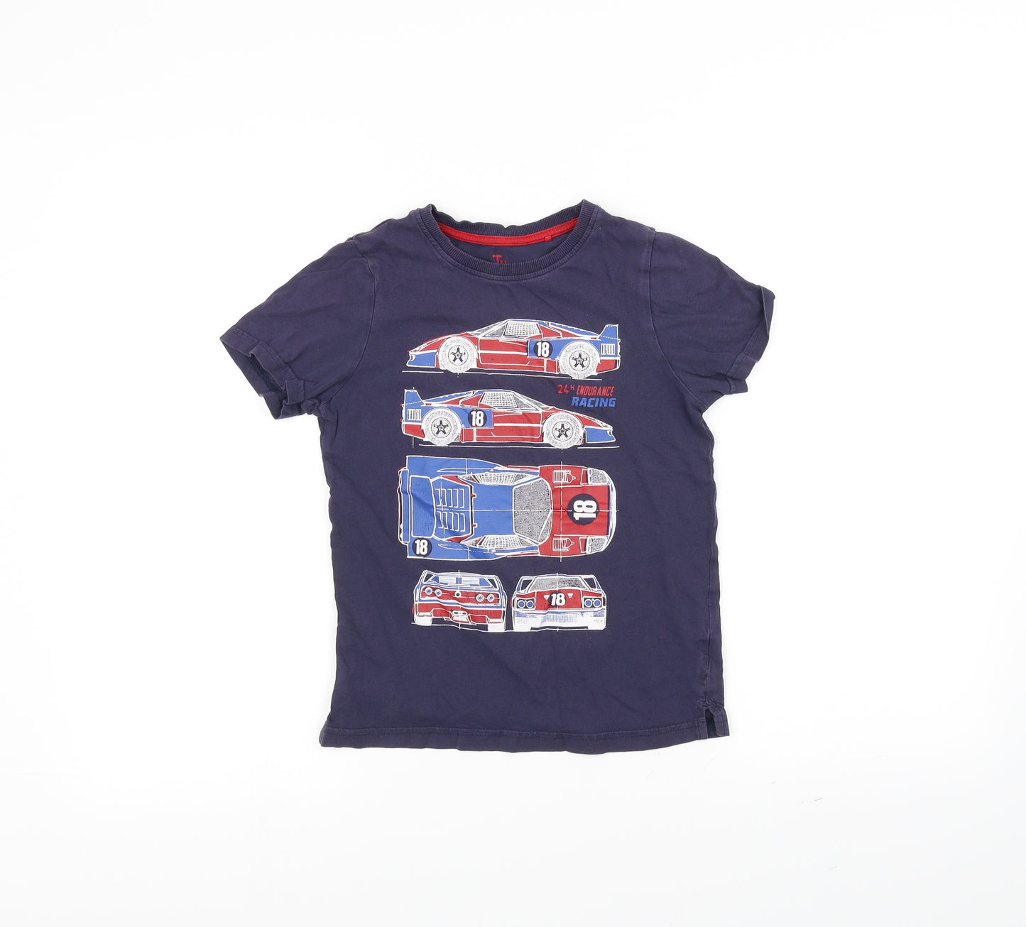 TU Boys Blue   Basic T-Shirt Size 8 Years