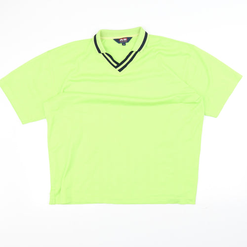 Athletic Sports Mens Yellow    Polo Size M