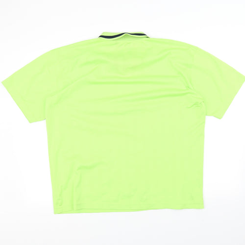Athletic Sports Mens Yellow    Polo Size M