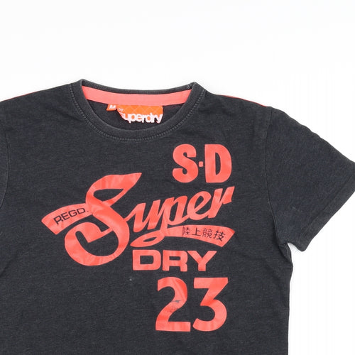 Superdry Mens Black    T-Shirt Size M