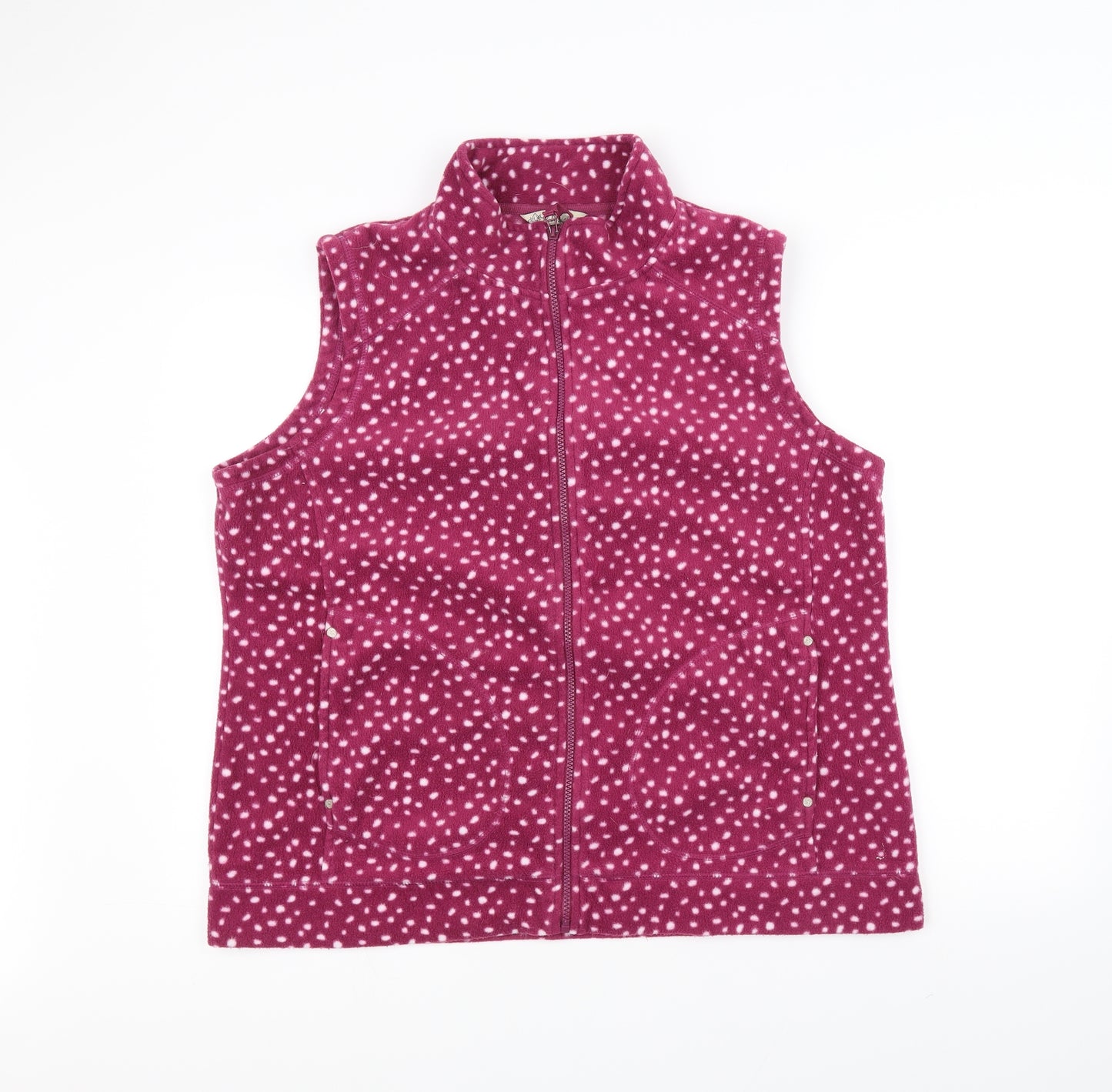 M&Co Womens Purple Polka Dot  Jacket  Size 22