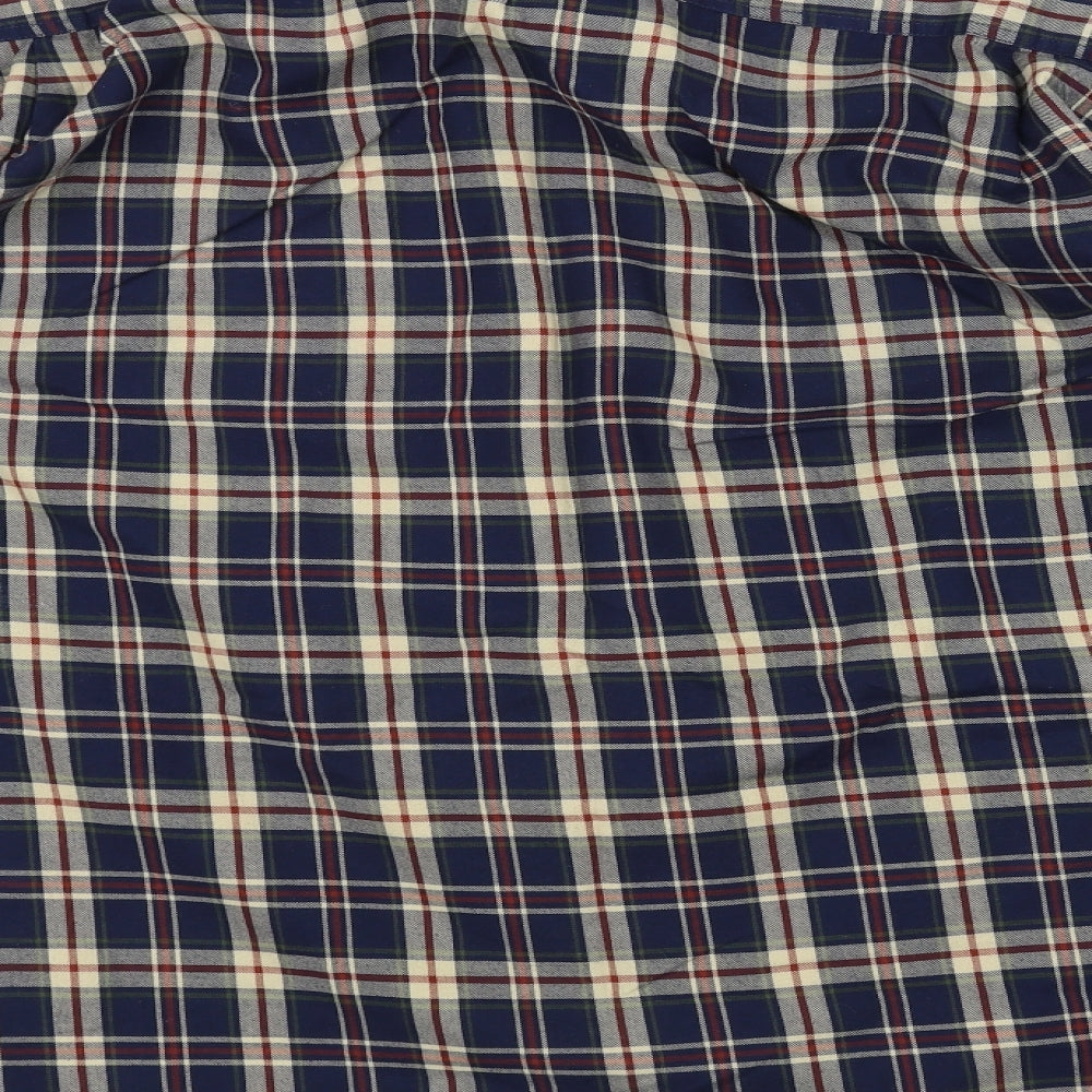 Country Trader Mens Blue    Dress Shirt Size XL