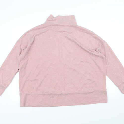 M&Co Womens Pink   Pullover Jumper Size 20