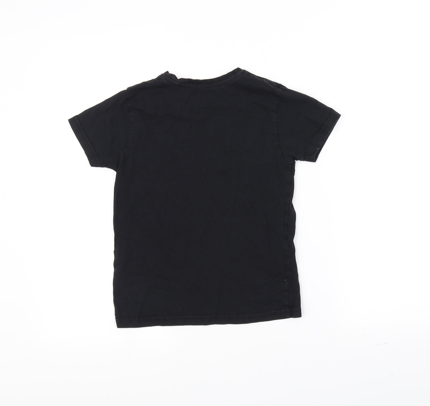 Primark Girls Black   Basic T-Shirt Size 7-8 Years