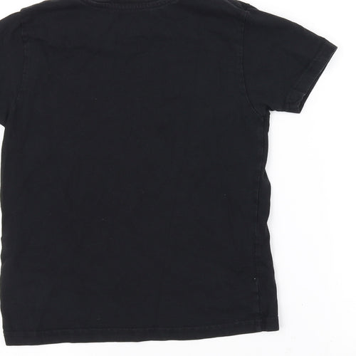 Primark Girls Black   Basic T-Shirt Size 7-8 Years