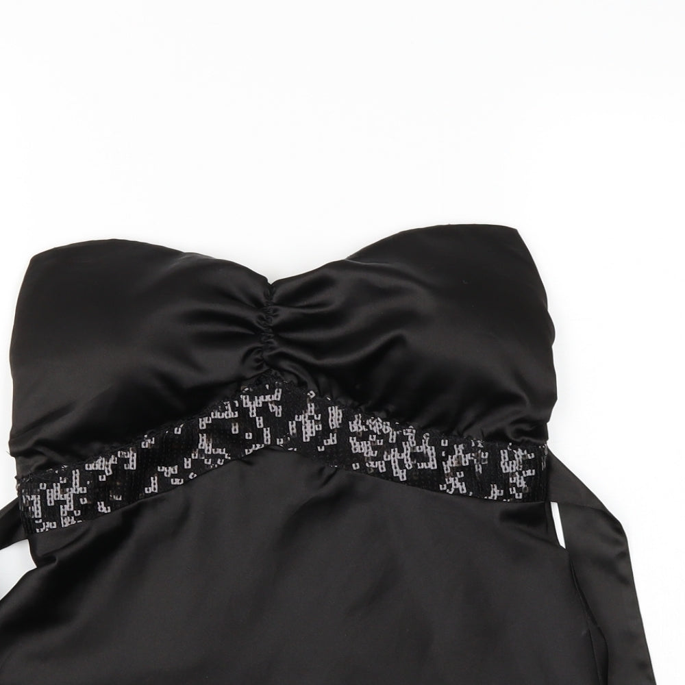 Tom Wolfe Womens Black   Basic Blouse Size 12
