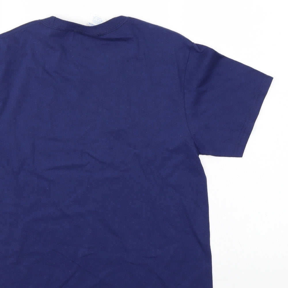 Port & Company Boys Blue   Basic T-Shirt Size 11-12 Years