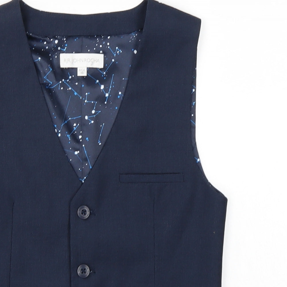John Rocca Boys Blue    Waistcoat Size 10 Years  - Kids Waistcoat