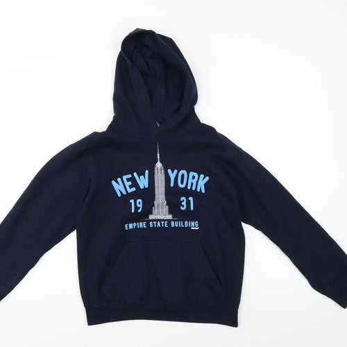 Point Sportswear Womens Blue   Pullover Hoodie Size M