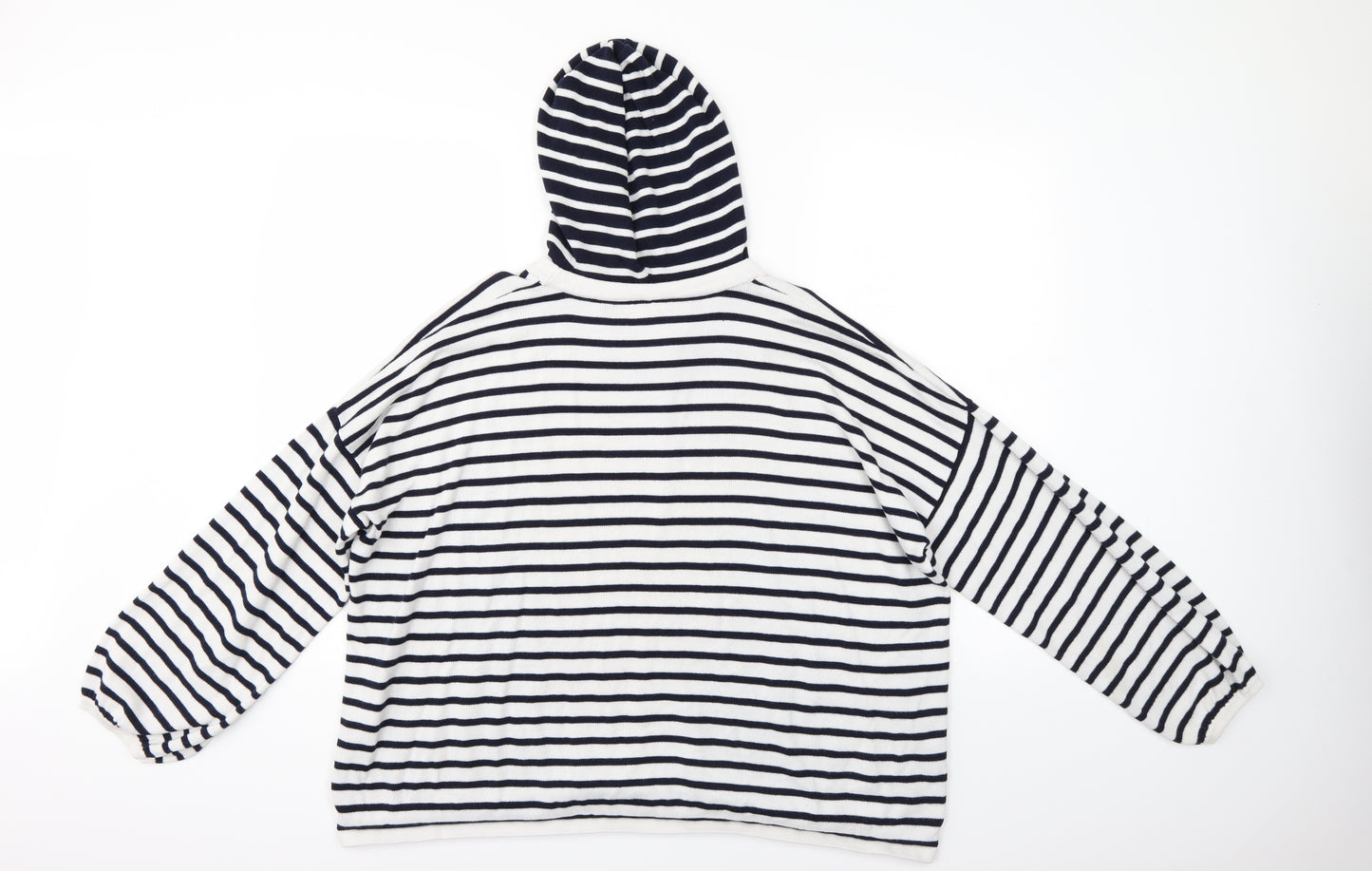 Falmer Heritage Womens Multicoloured Striped  Pullover Hoodie Size L