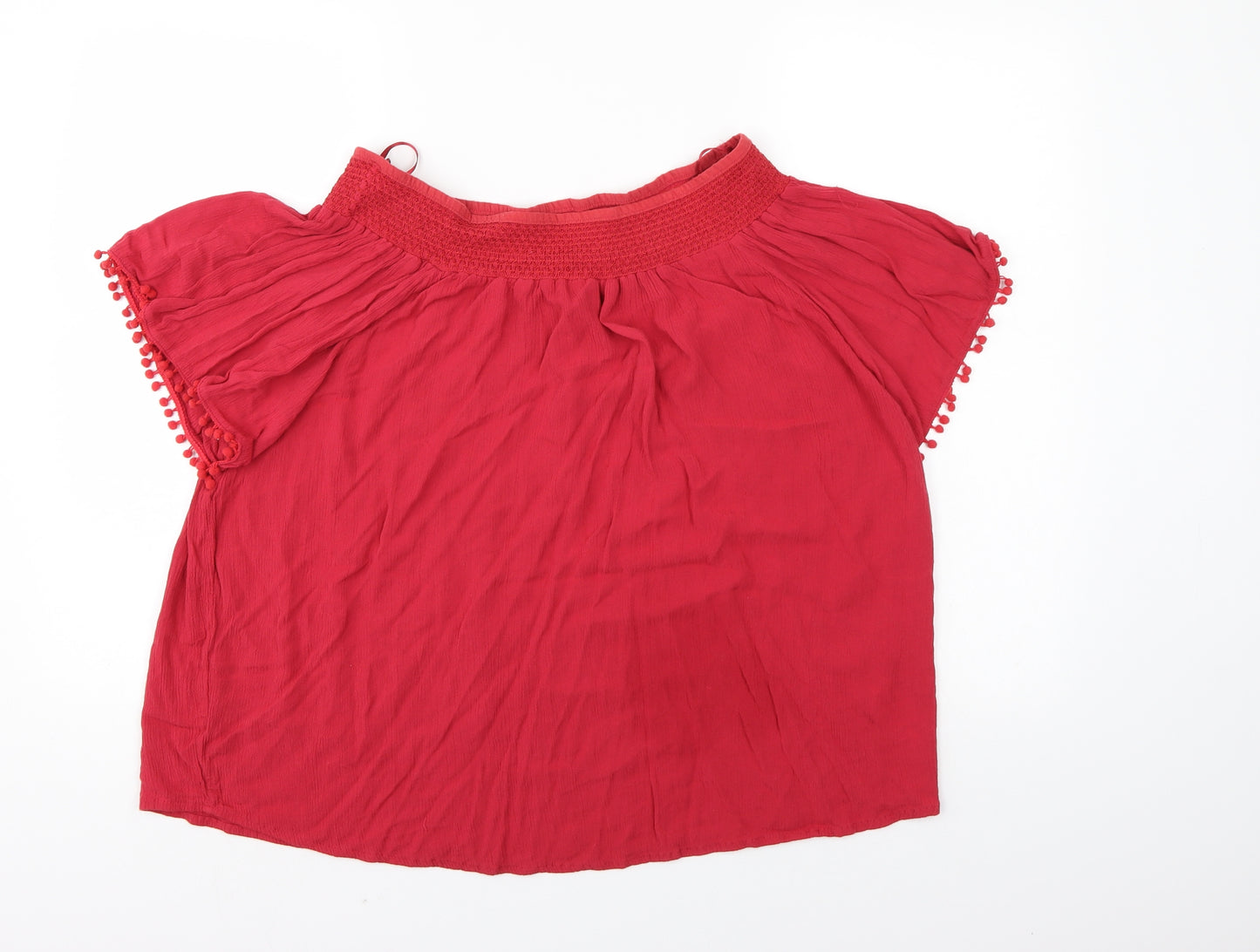 Peacocks Womens Red   Basic Blouse Size 16