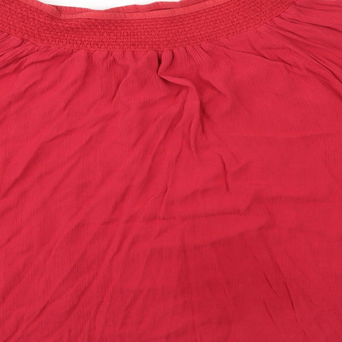 Peacocks Womens Red   Basic Blouse Size 16